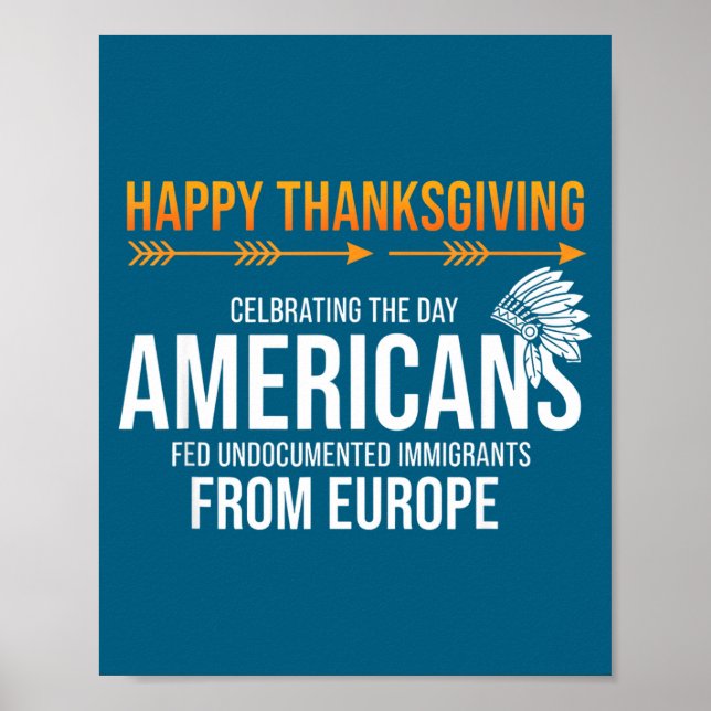 Happy Thanksgiving, Native American Truth_ America Poster (Front)