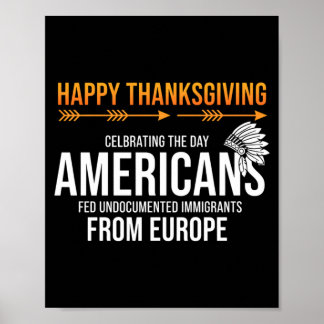Happy thanksgiving native american truth_ poster