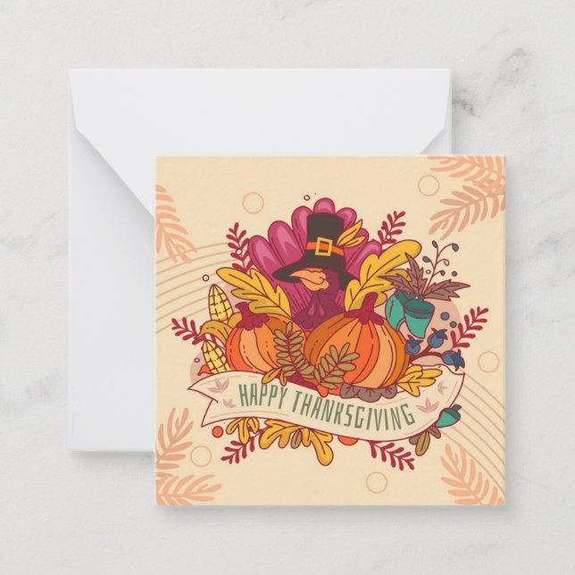 Happy Thanksgiving Note Card (Front)