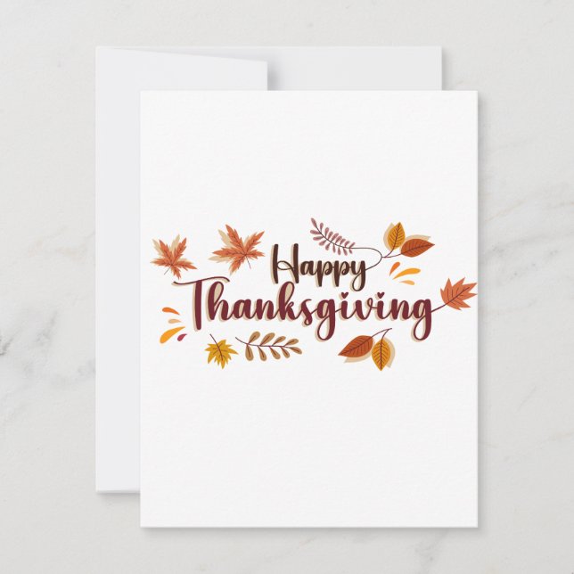 HAPPY THANKSGIVING NOTE CARD (Front)