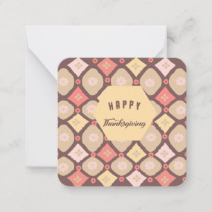 Happy Thanksgiving: Note Card