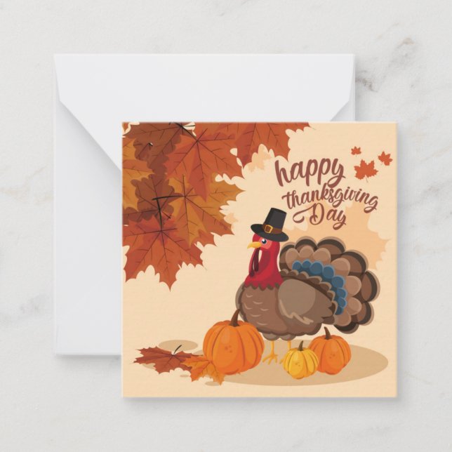 Happy Thanksgiving Note Card (Front)