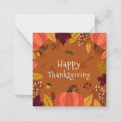 Happy Thanksgiving Note Card