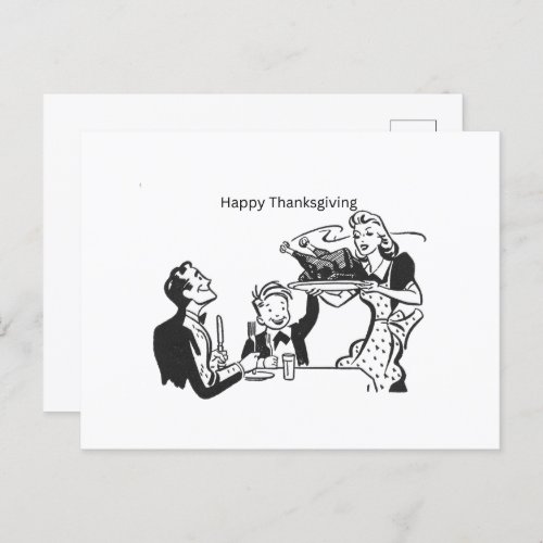 Happy Thanksgiving Note Card Post Card