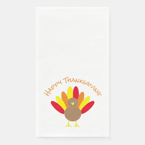 Happy Thanksgiving Paper Guest Towels