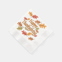 Happy Thanksgiving Paper Napkin
