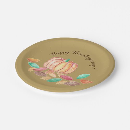 Happy Thanksgiving paper plates