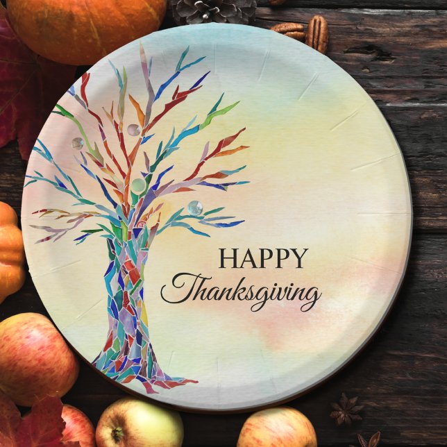 Happy Thanksgiving Paper Plates (Creator Uploaded)