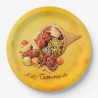 Happy Thanksgiving paper plates. Paper Plate