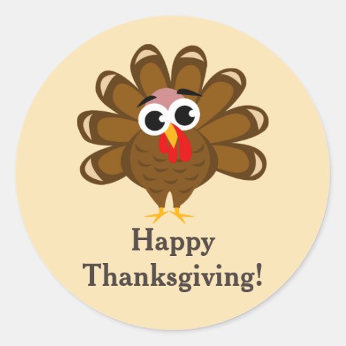 Happy Thanksgiving party stickers  envelope seals