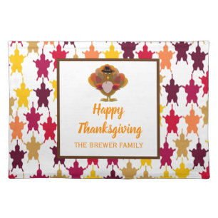 Happy Thanksgiving Personalized Cloth Placemat