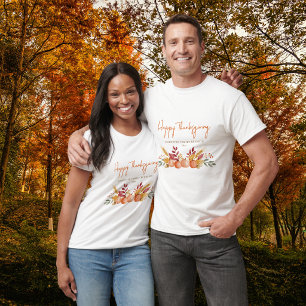 Happy Thanksgiving Personalized Family Reunion T-Shirt