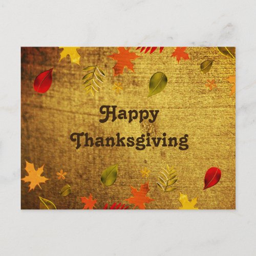 Happy Thanksgiving Personalized Postcard