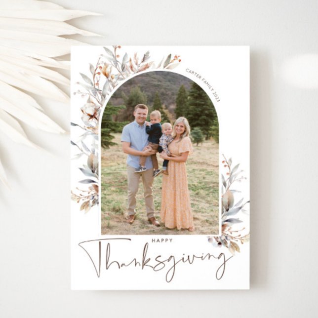 Happy Thanksgiving Photo Card (Thanksgiving Photo Card)