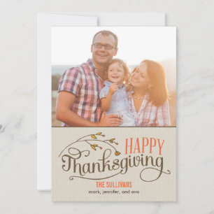 Happy Thanksgiving Photo Cards
