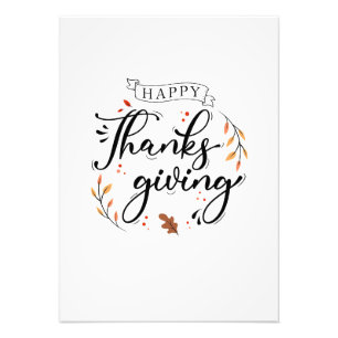 Happy Thanksgiving Photo Print