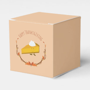 Happy Thanksgiving Pie Slice   Favor Box