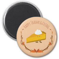 Happy Thanksgiving Pie Slice | Magnet