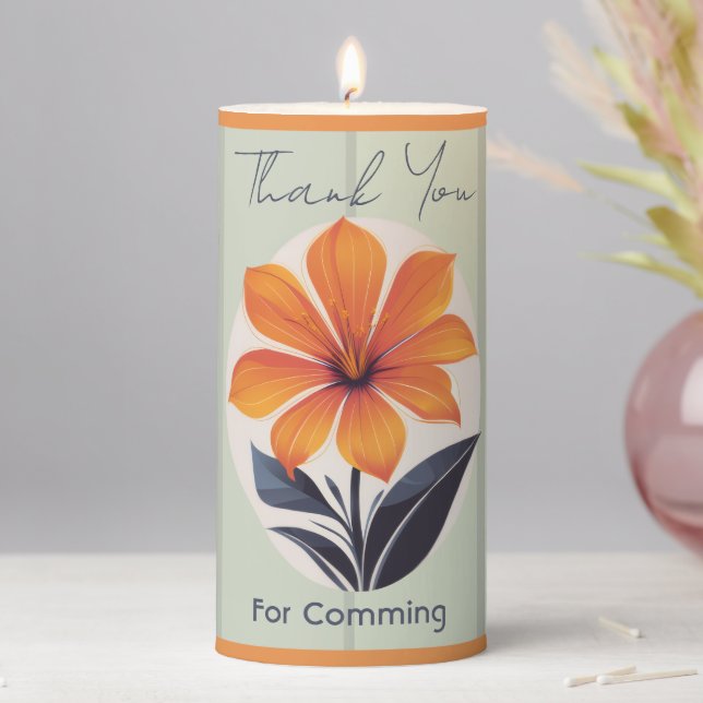 Happy Thanksgiving Pillar Candle (In Situ)