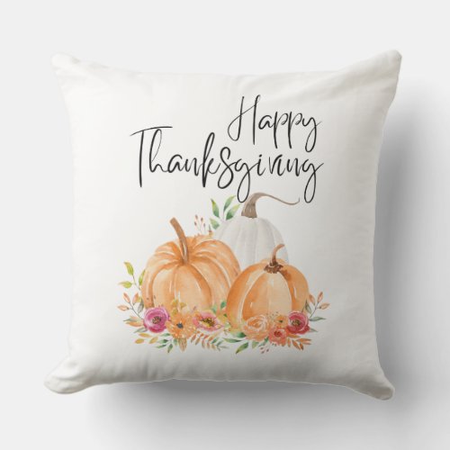 Happy Thanksgiving Pillow