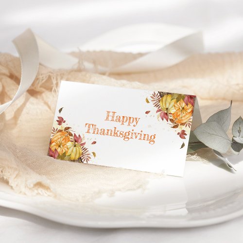 Happy Thanksgiving Place Card