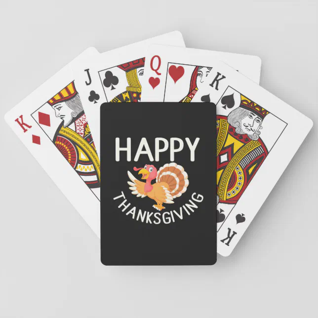 These stylish logo playing cards will look great this Thanksgiving when you're  gathered around the table for a friendly game with friends…