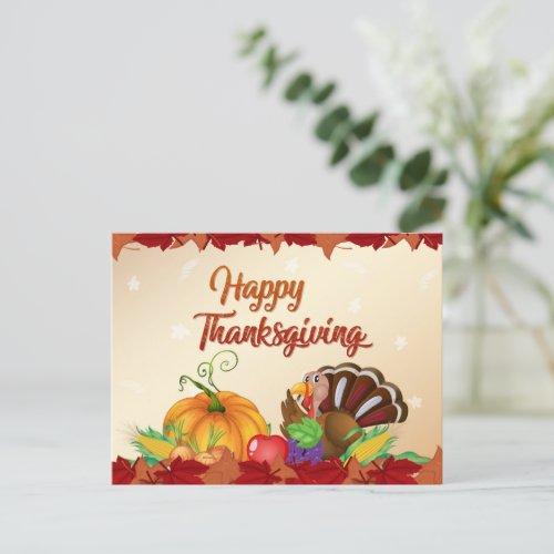 Happy Thanksgiving Post card