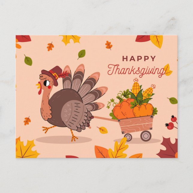 Happy Thanksgiving  Postcard (Front)