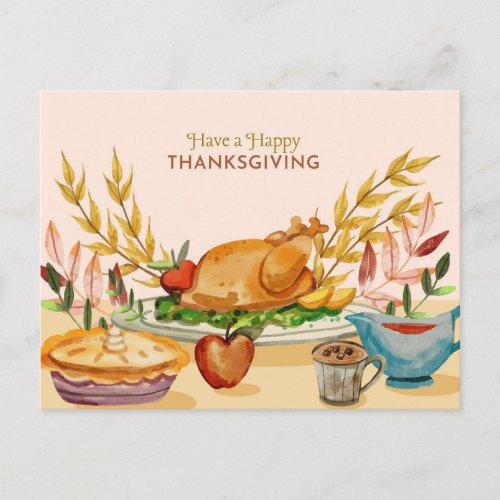 Happy Thanksgiving  Postcard