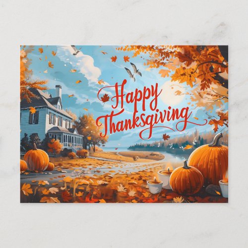 Happy Thanksgiving Postcard