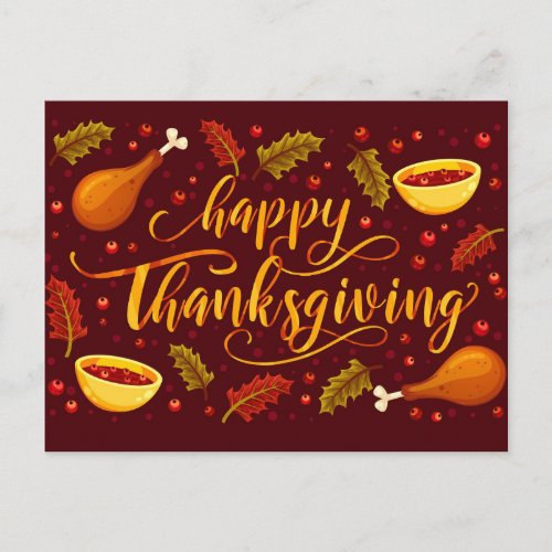 Happy Thanksgiving Postcard