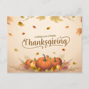 Happy Thanksgiving Postcard
