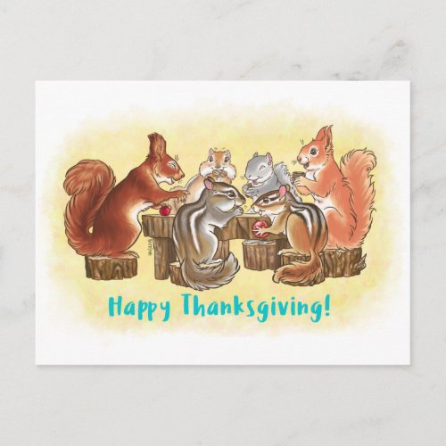 Happy Thanksgiving Postcard