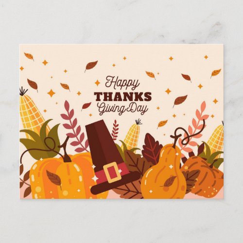 Happy Thanksgiving Postcard