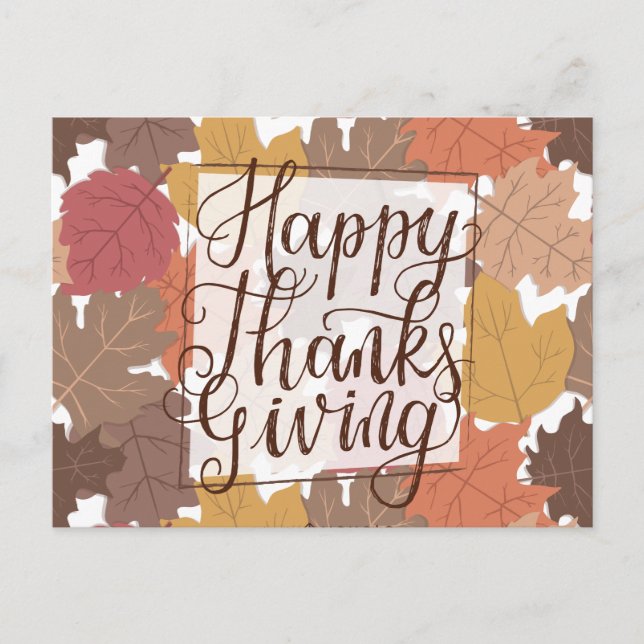 Happy Thanksgiving Postcard (Front)