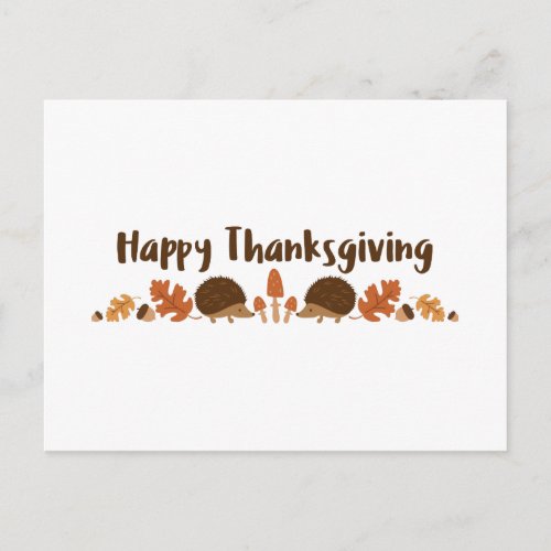 Happy Thanksgiving Postcard