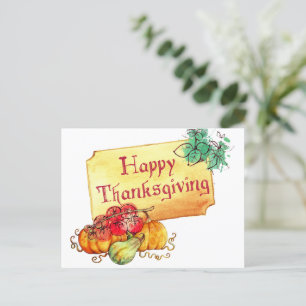 Happy Thanksgiving Postcard