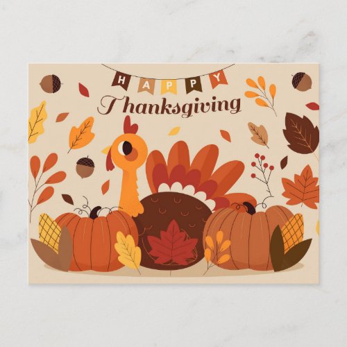 Happy Thanksgiving Postcard