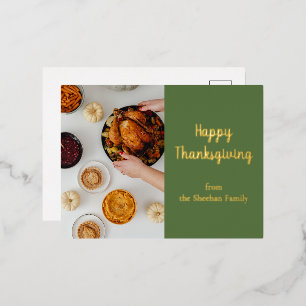 Happy Thanksgiving Postcard, Thanksgiving Card