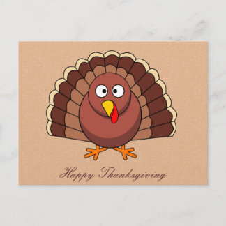 Happy Thanksgiving Postcards With Turkey