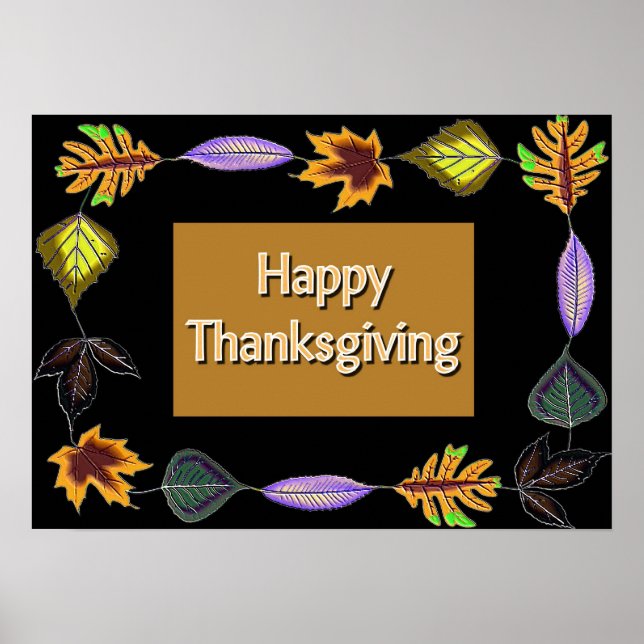 Happy Thanksgiving Poster (Front)
