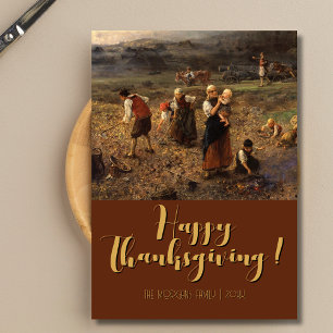 Happy Thanksgiving Potato Harvest Card L. Knaus