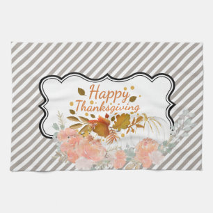  Happy  thanksgiving Pumpkin Kitchen Towel