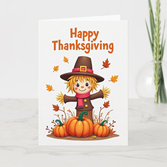 Happy Thanksgiving Pumpkin Patch Card (Front)