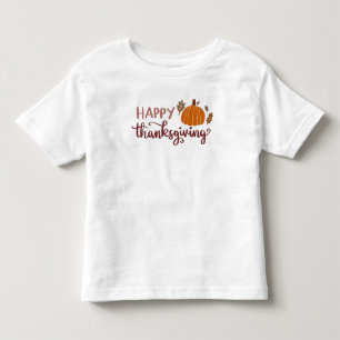 Happy Thanksgiving pumpkin Toddler T-shirt