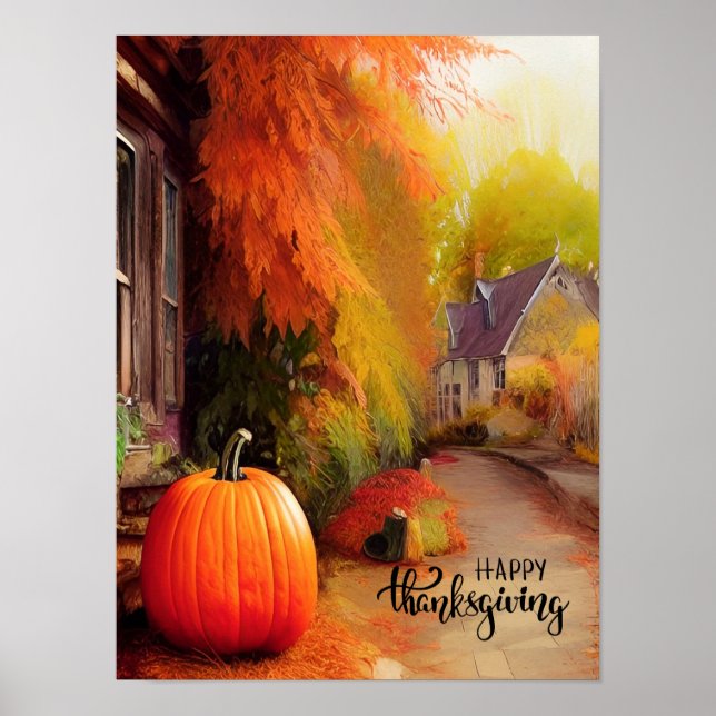 Happy Thanksgiving Quiet Life at Countryside  Poster (Front)
