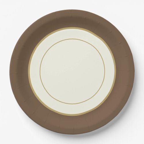 Happy Thanksgiving  Rim Paper Plates