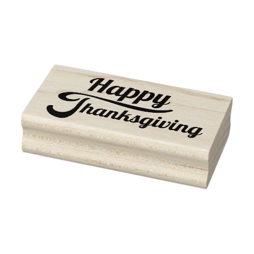 Happy Thanksgiving Rubber Stamp