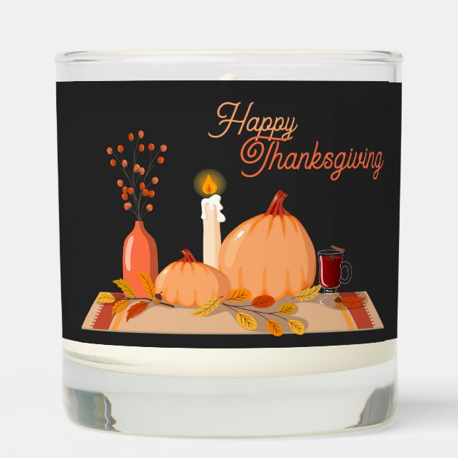 Happy Thanksgiving  Scented Candle (Front)