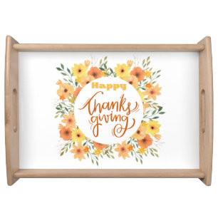 Happy Thanksgiving Serving Tray